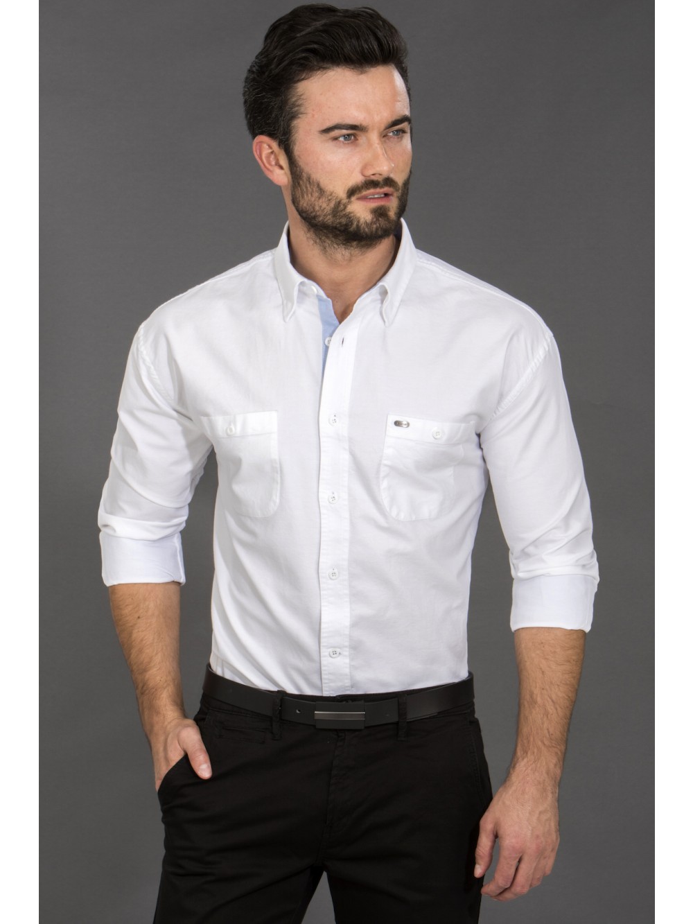 Mens Regular Fit Shirt MONZA - white