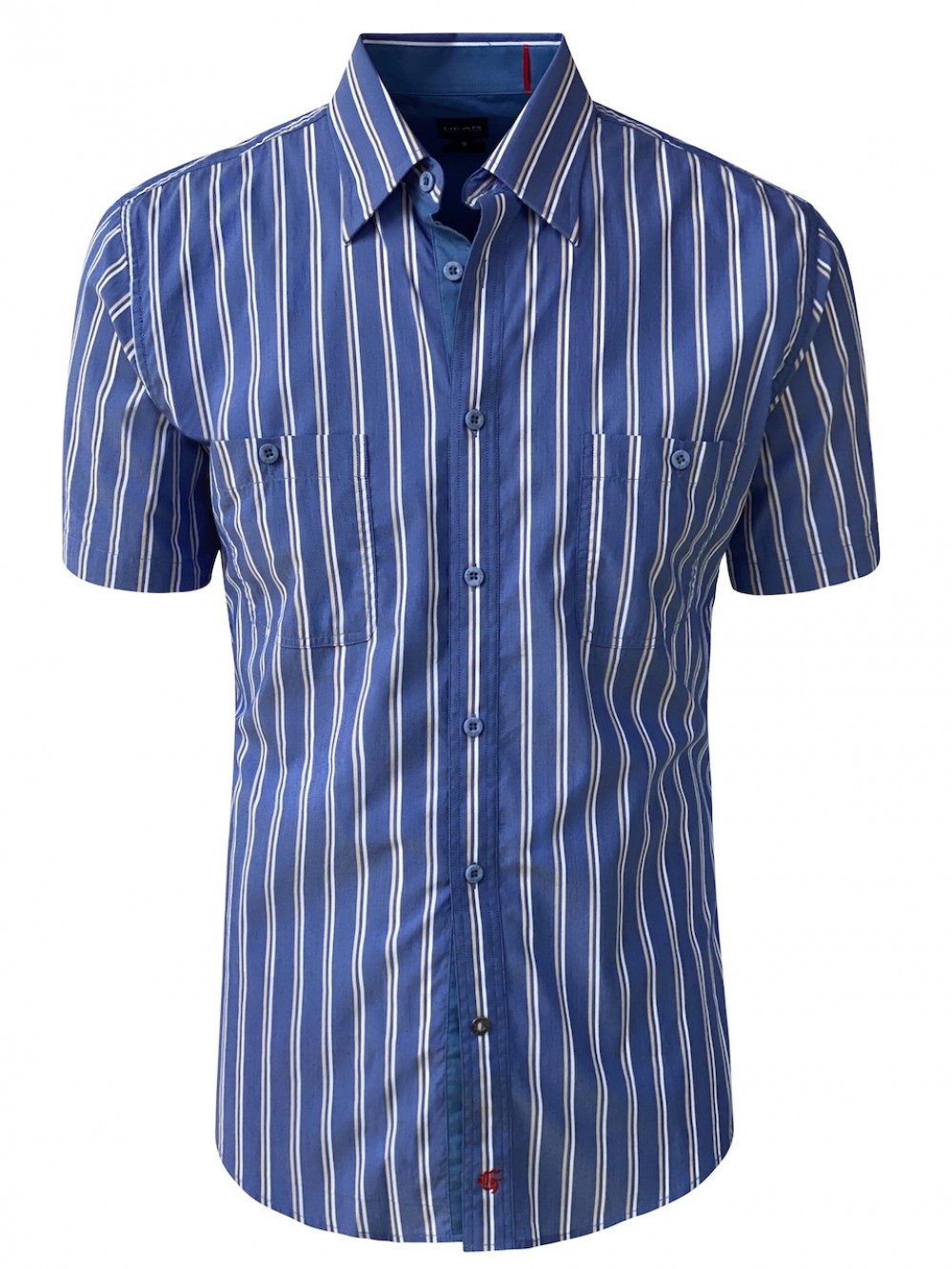 RAFFAELE SHM1302 Slim fit Cotton Shirt medium blue