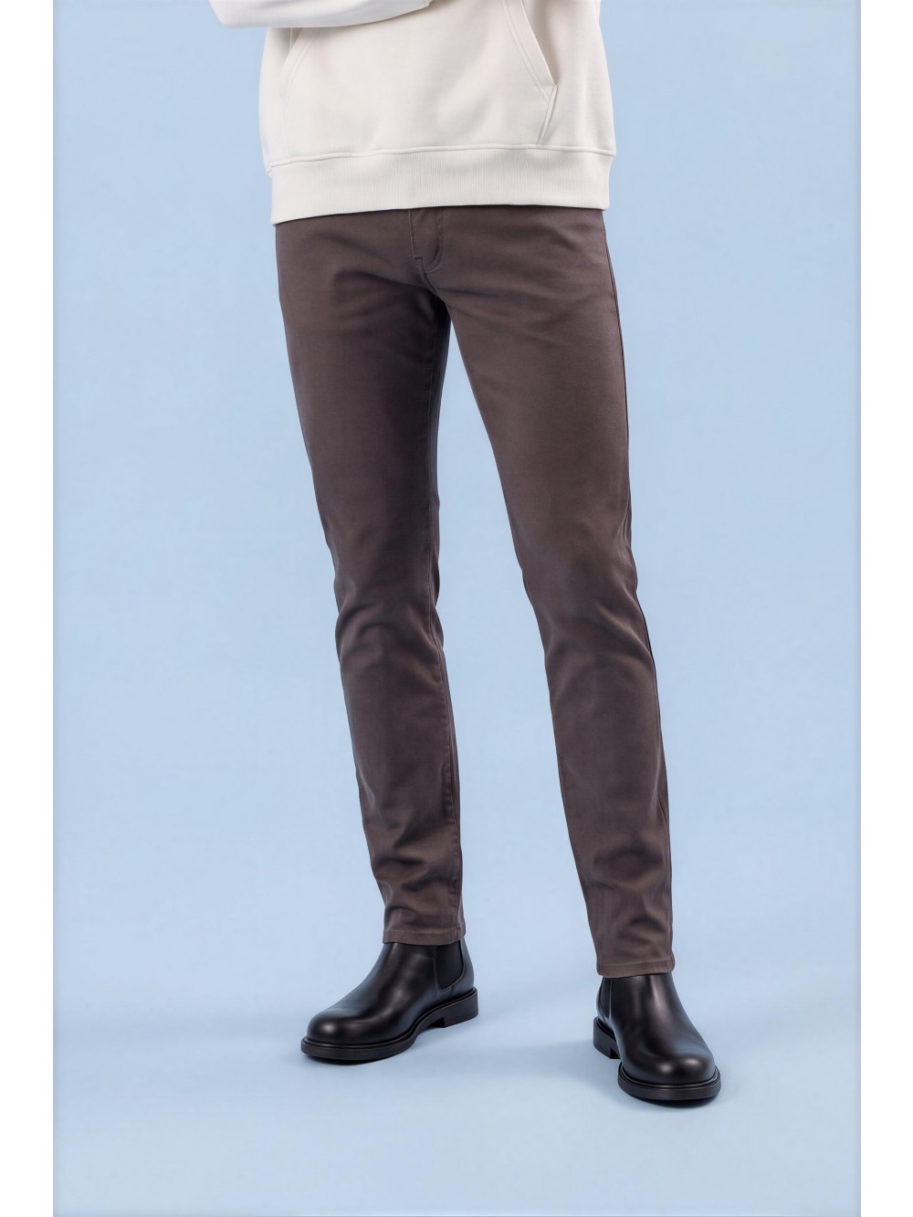 Pánské chino JSM309 slim fit tmavě šedá – 97 % bavlna | GEAR