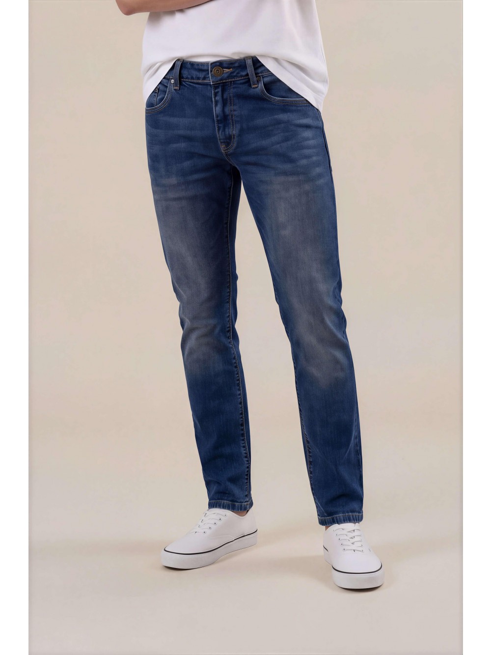 Pánské džíny JSM315 straight fit modré – strečový denim | GEAR