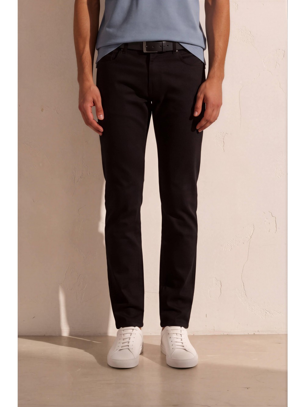 Pánské chino JSM248 slim fit černá – strečový twill | GEAR