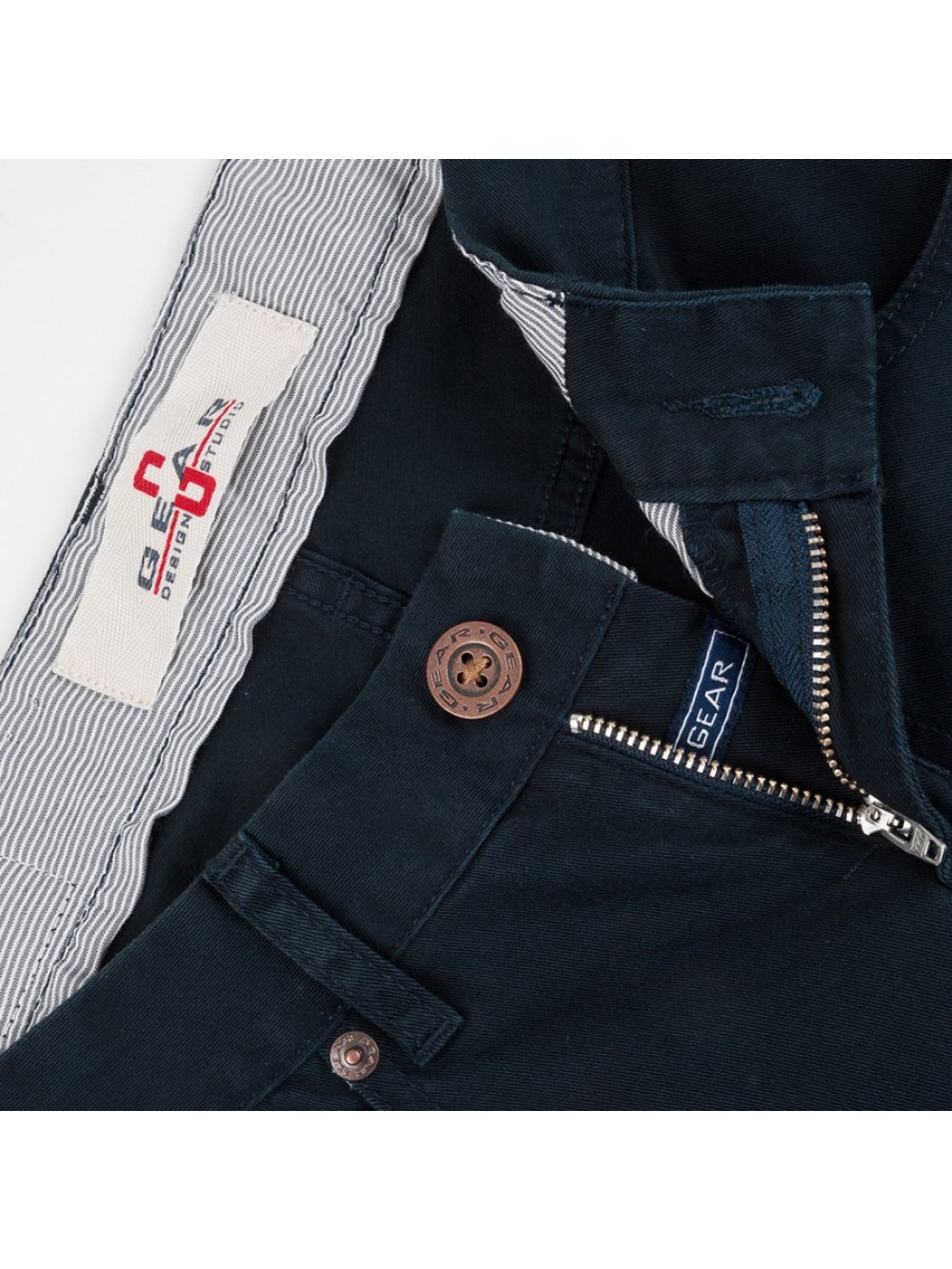 Pánské chino JSM248 slim fit námořnická modrá | GEAR