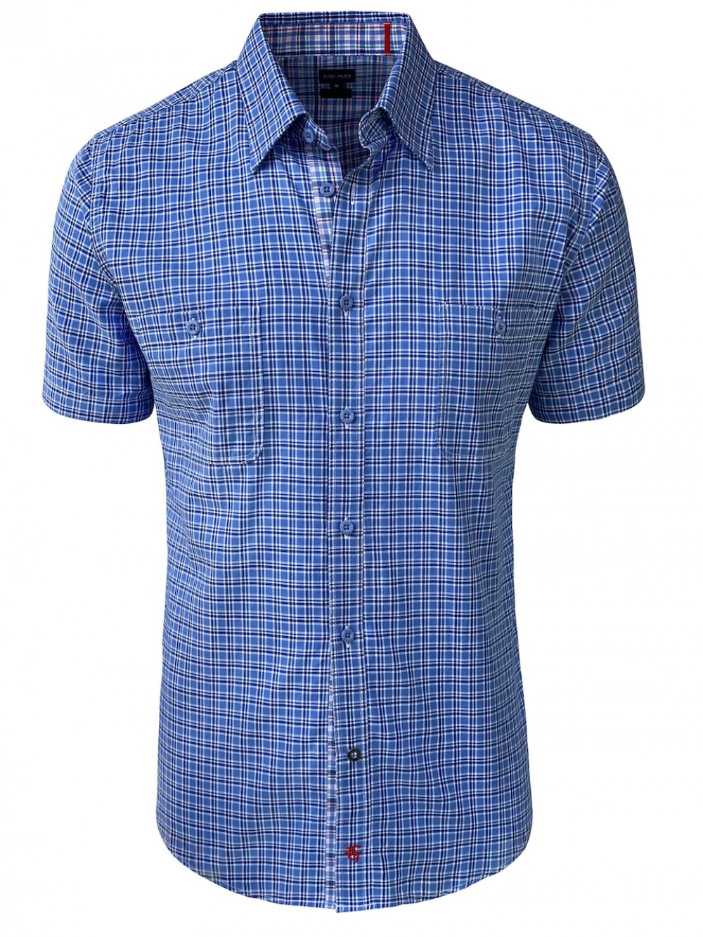  CRISTIAN SHM1298 Cotton Slim Fit Shirt blue