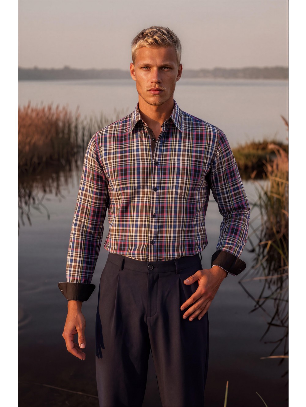 Pánská košile MUSEO slim fit multi | GEAR