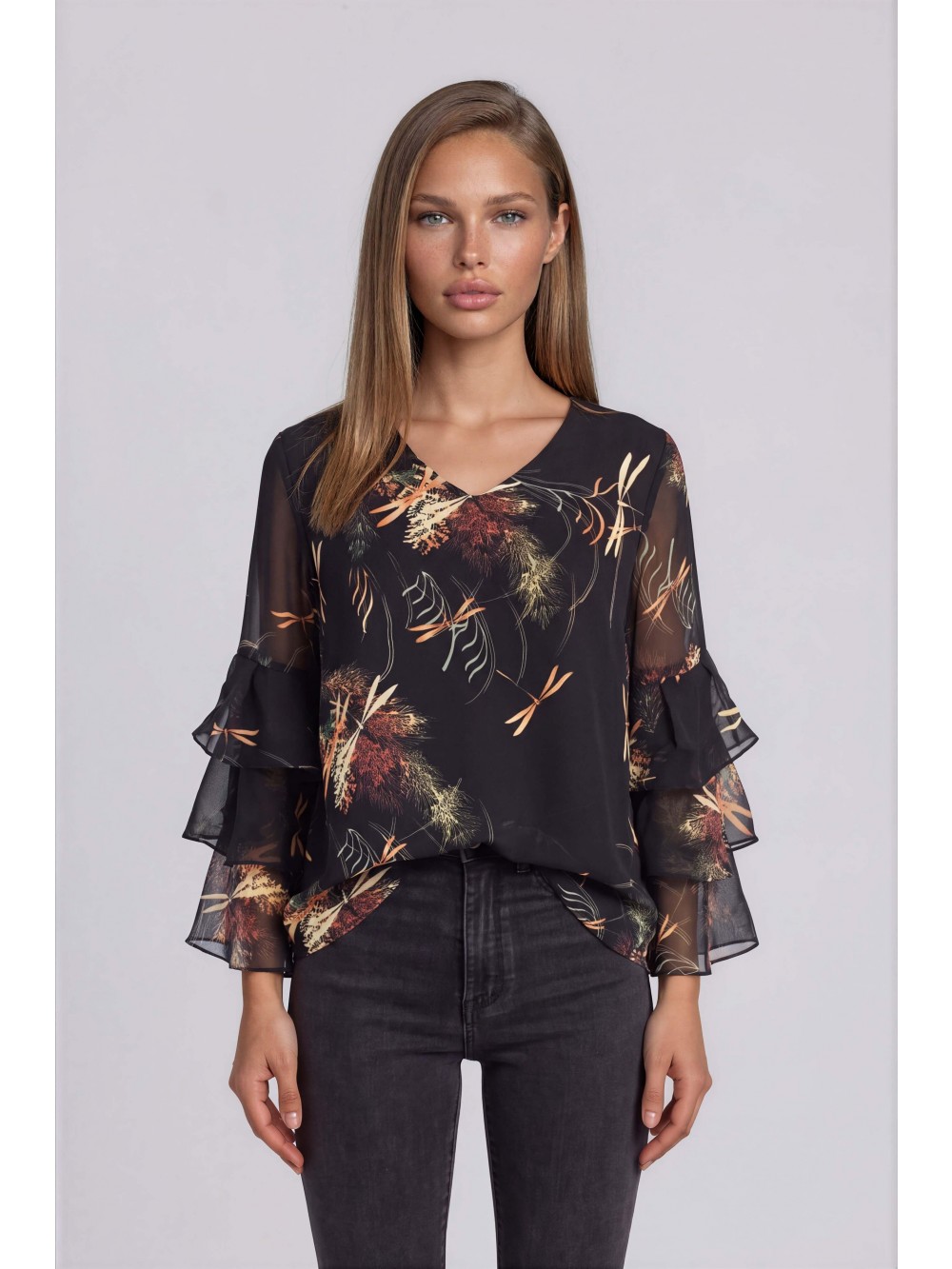 Dámská blůza BELLINA černá – elegantní top | GEAR