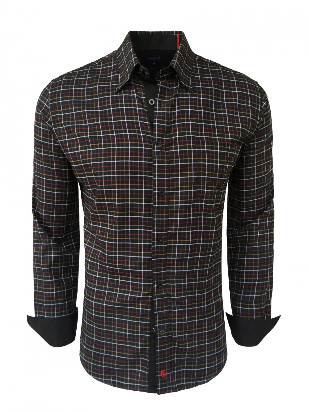 Pánská košile CALE slim fit - černá