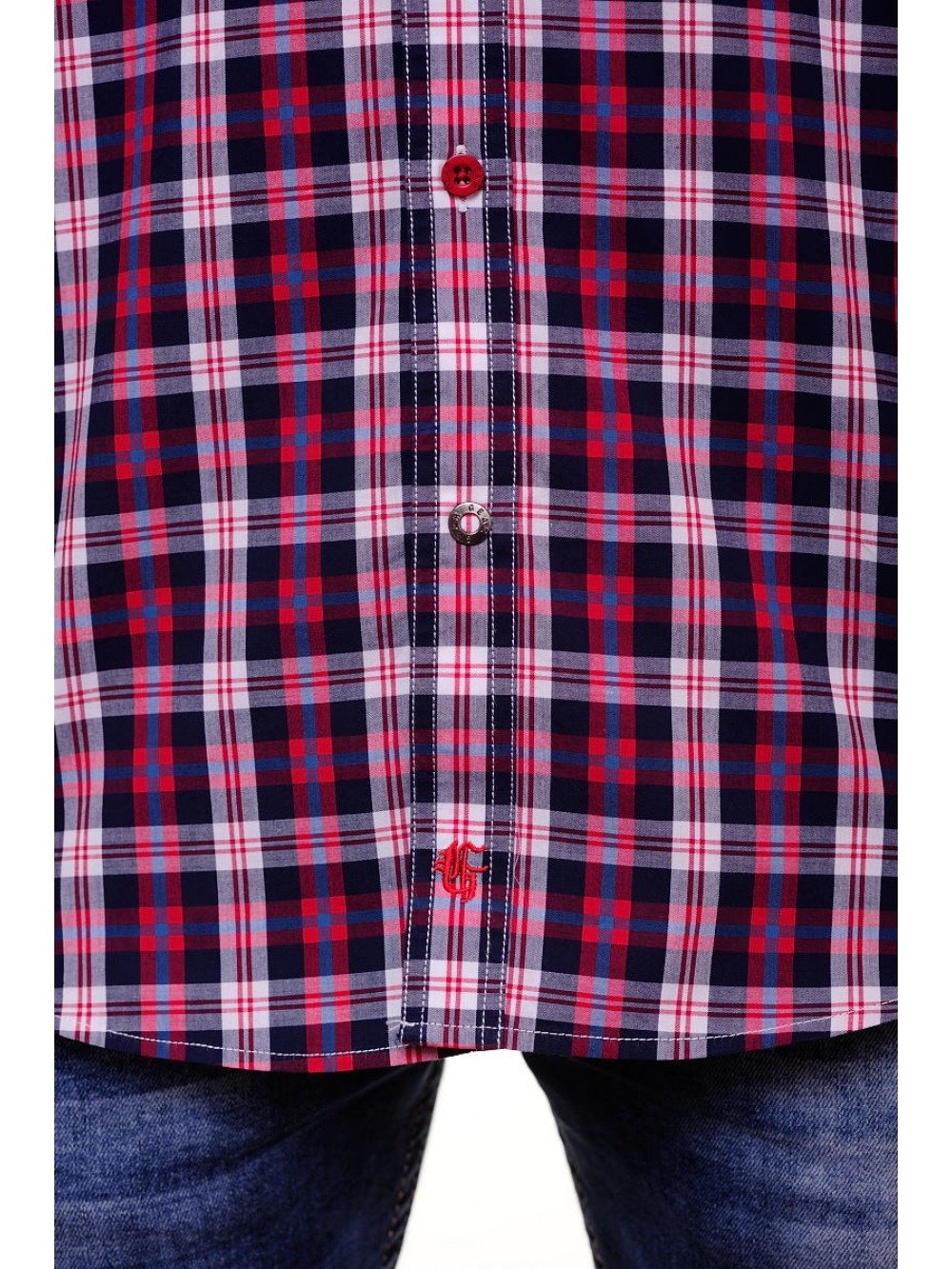 Pánská košile PACO slim fit červená | GEAR