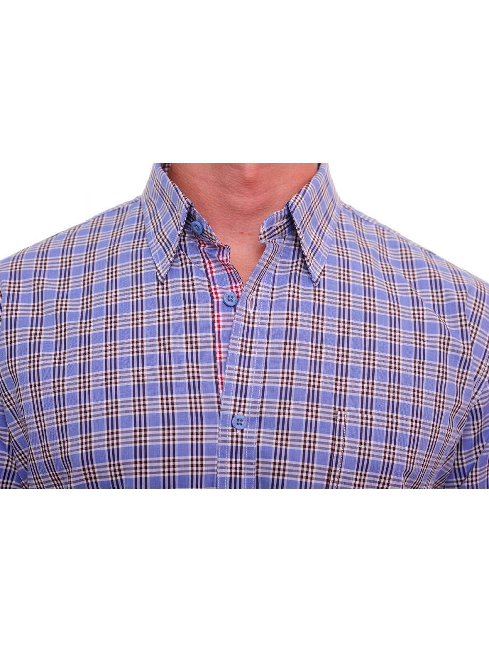 Pánská košile DOMENICO slim fit modrá | GEAR
